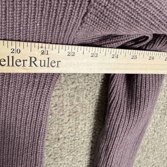 Madewell Glenbrook Sweater Womens‎ XXS 2XS Purple Half Zip Colorblock Wool Blend - Picture 6 of 9